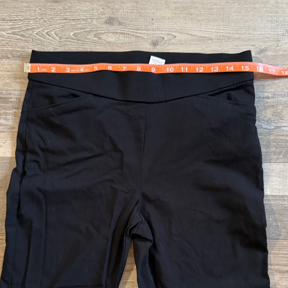 Coral Bay Black Straight-Leg Pants Size 8P - Picture 8 of 10